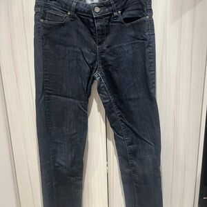 PAIGE Skyline Skinny Dark Blue Jeans